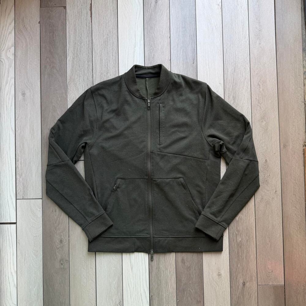 Lululemon olive green full zip sweater